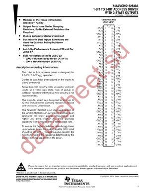 ALVCHS162830AGRE4 datasheet  